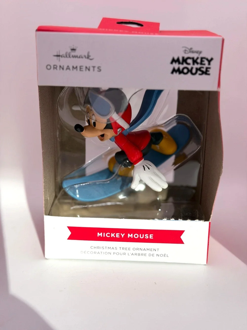 NEW Disney Mickey Mouse Snowboarding Hallmark Christmas Ornaments Keepsake